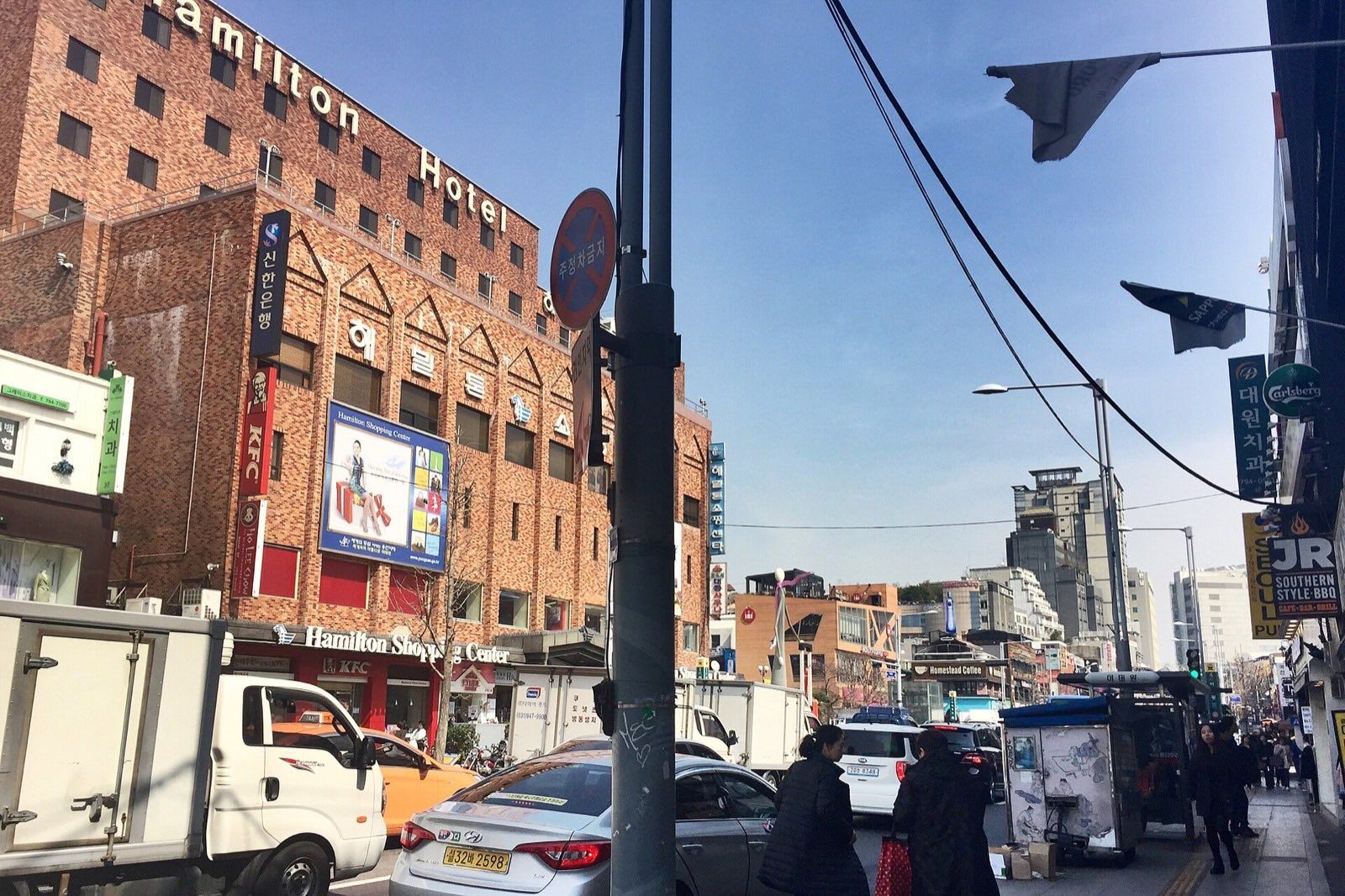 Itaewon main street in Seoul